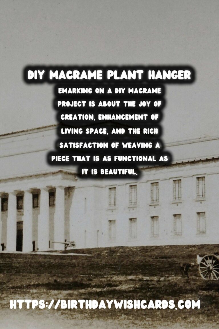 Create Your Own Stylish DIY Macrame Plant Hanger for Wall Decor