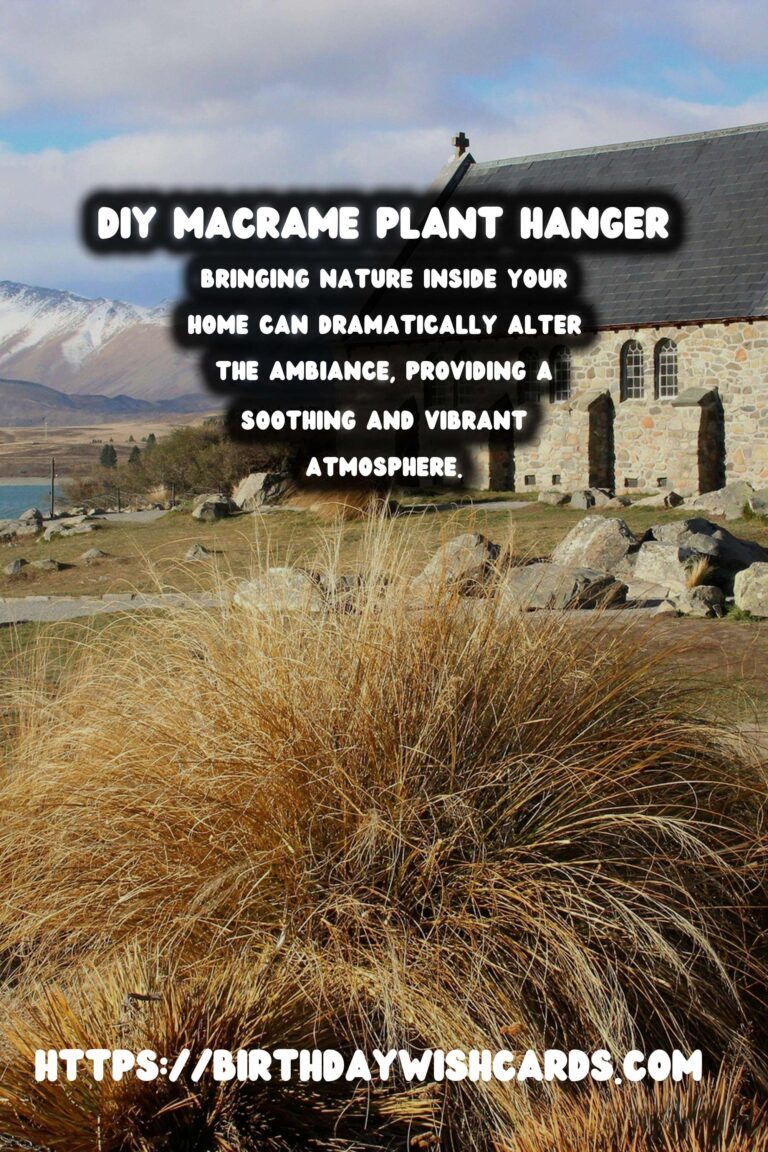 Create Your Own Stylish DIY Macrame Plant Hanger for Wall Decor