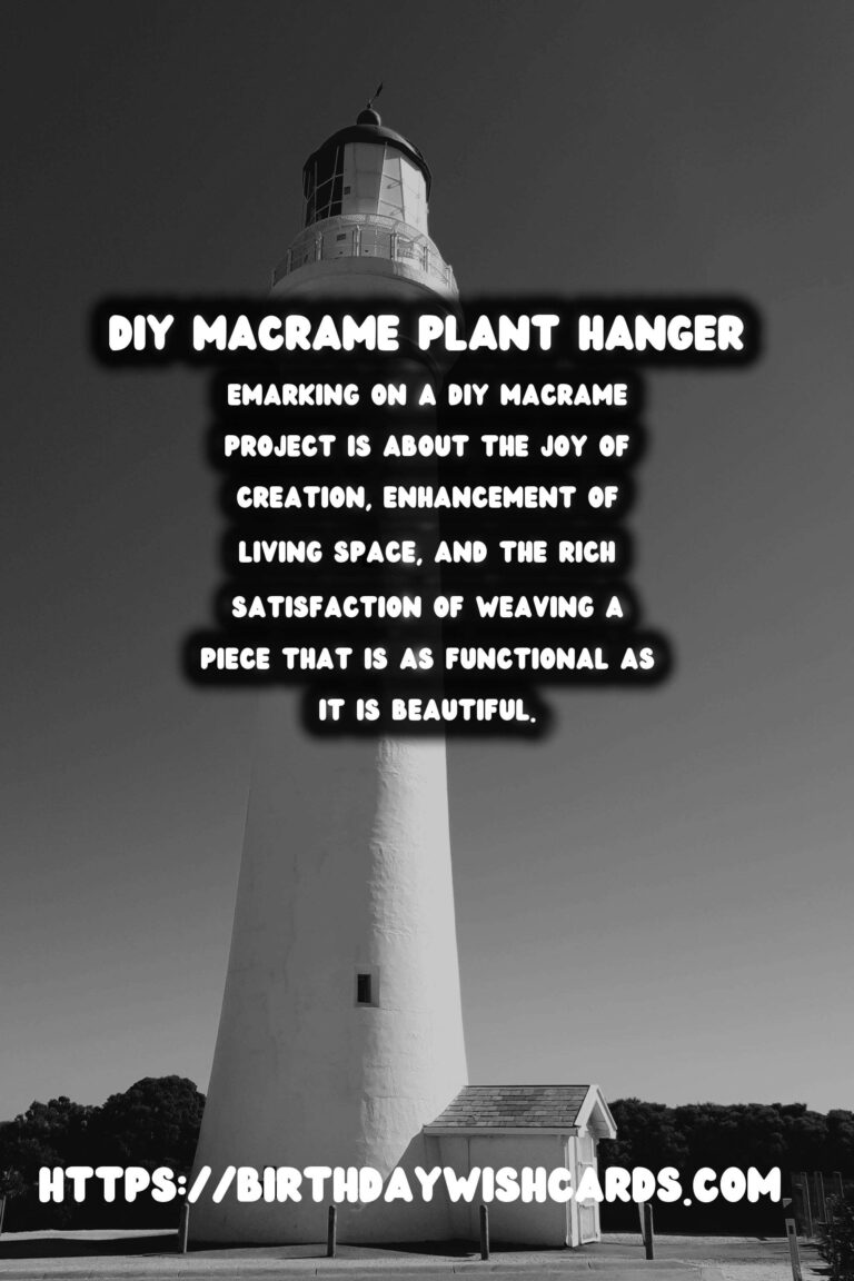 Create Your Own Stylish DIY Macrame Plant Hanger for Wall Decor