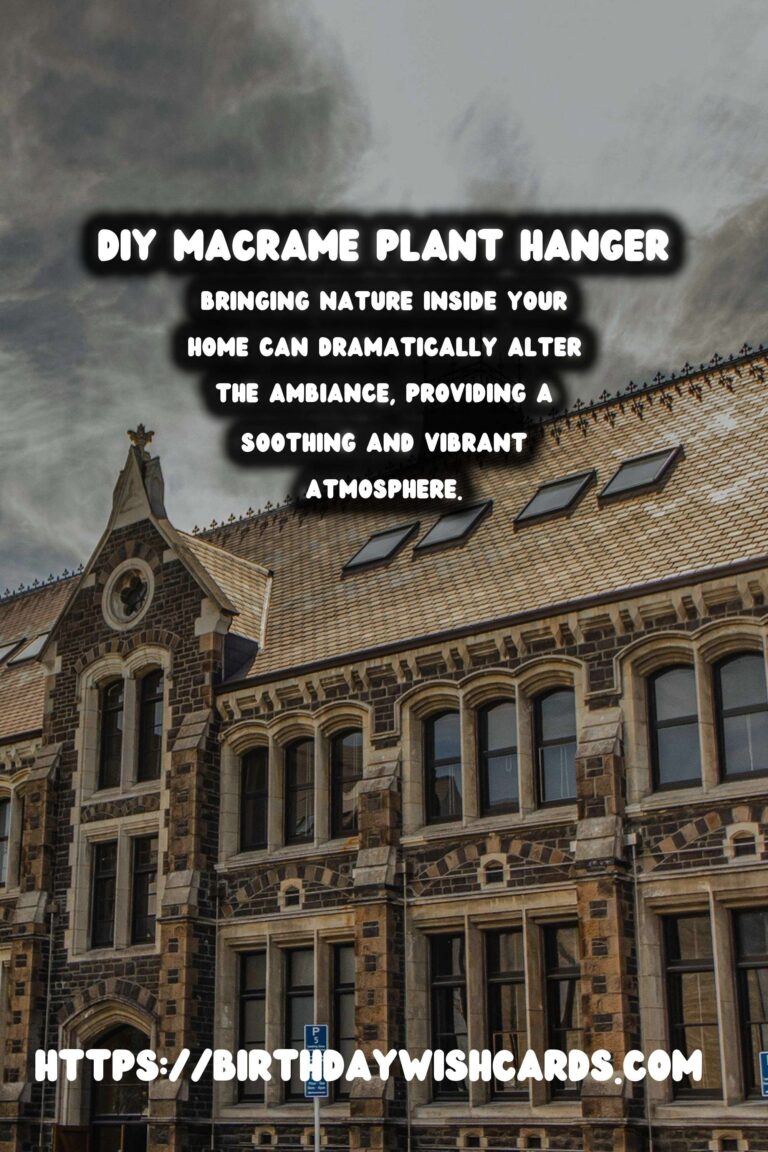 Create Your Own Stylish DIY Macrame Plant Hanger for Wall Decor