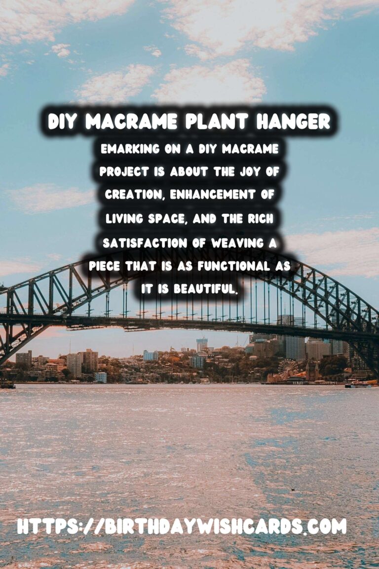 Create Your Own Stylish DIY Macrame Plant Hanger for Wall Decor