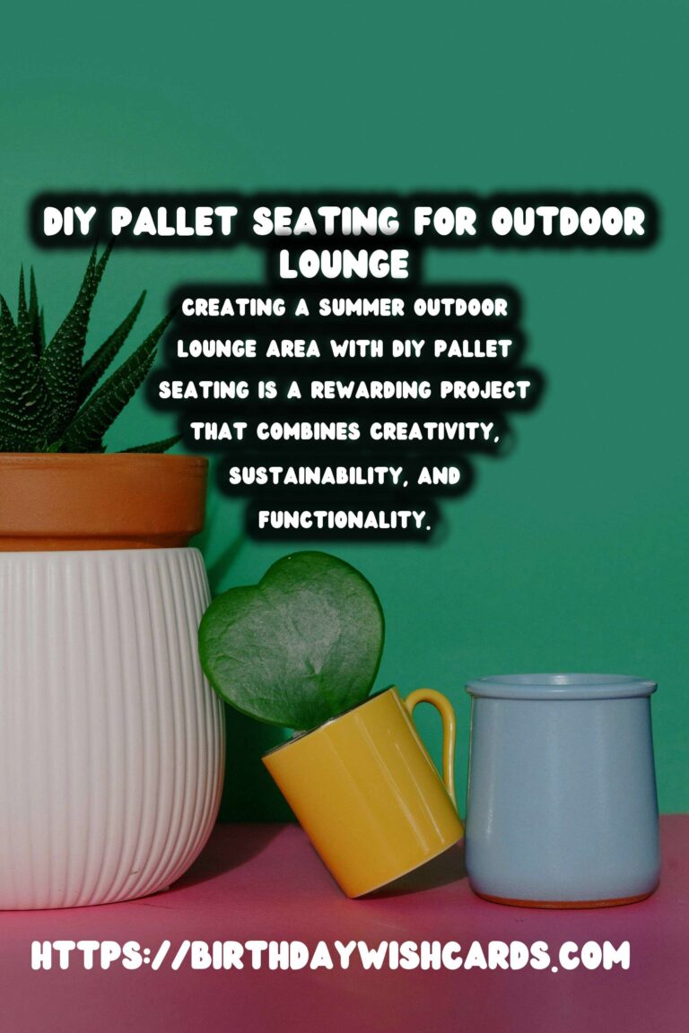 Create Your Summer Outdoor Lounge Area with DIY Pallet Seating