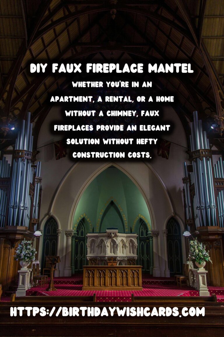 Create a Cozy Home with DIY Faux Fireplace Mantels