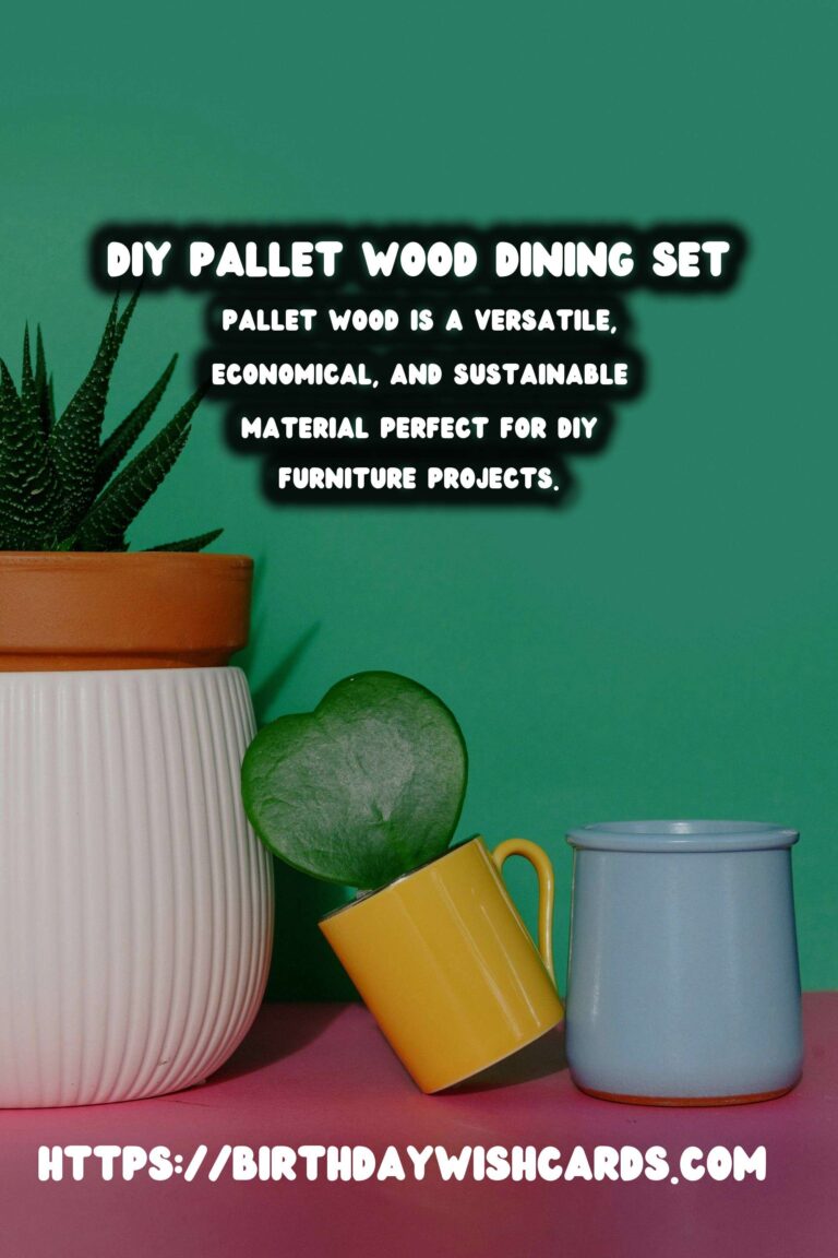 Create a Stunning DIY Pallet Wood Outdoor Dining Set