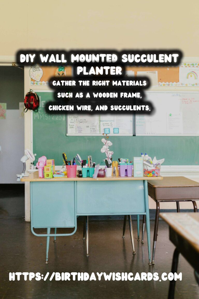 Create a Stunning DIY Wall Mounted Succulent Planter