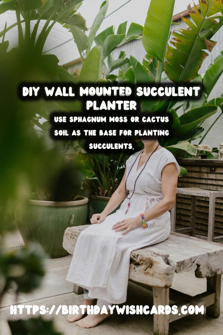 Create a Stunning DIY Wall Mounted Succulent Planter