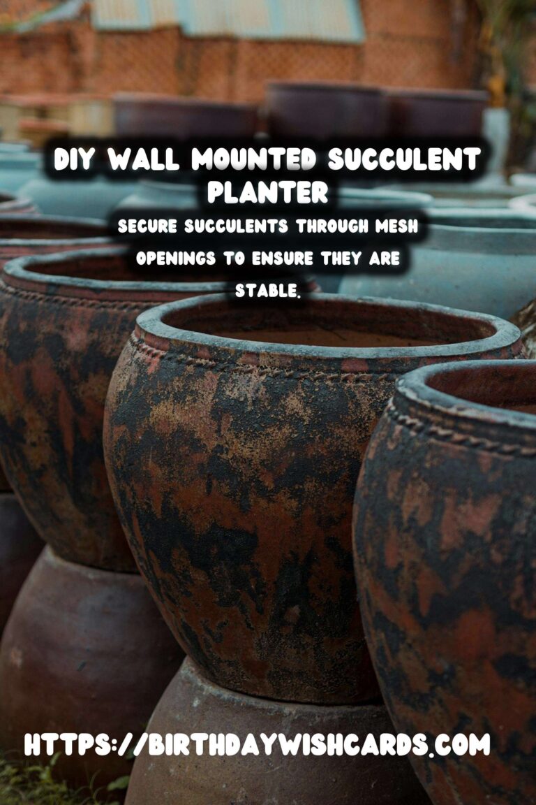 Create a Stunning DIY Wall Mounted Succulent Planter