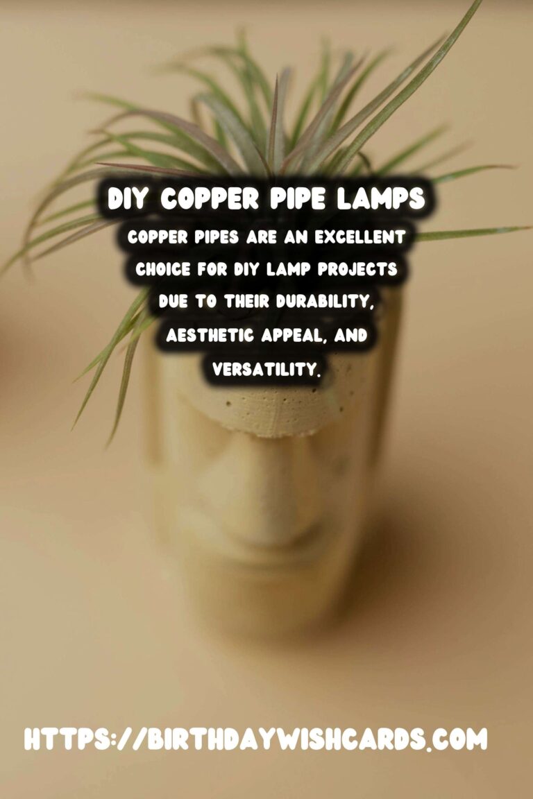 Creating Stunning DIY Copper Pipe Lamps for Your Home