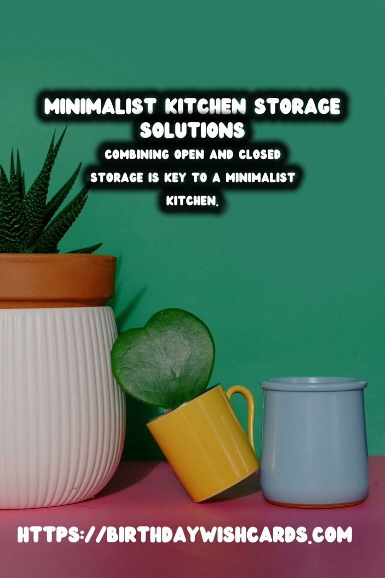 Creating a Minimalist Kitchen with Open and Closed Storage for Optimal Organization