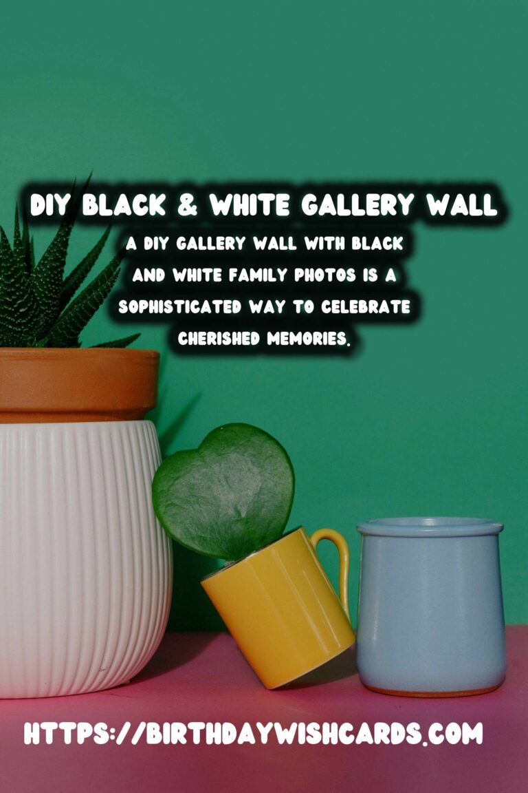 Creating a Stunning DIY Gallery Wall for Family Photos: Black & White Edition