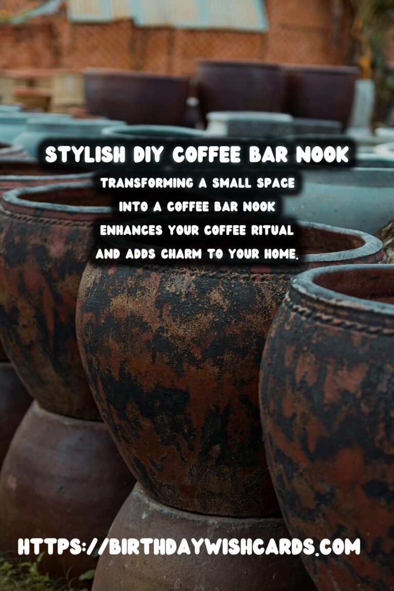 Creating the Perfect DIY Coffee Bar Nook for Your Home