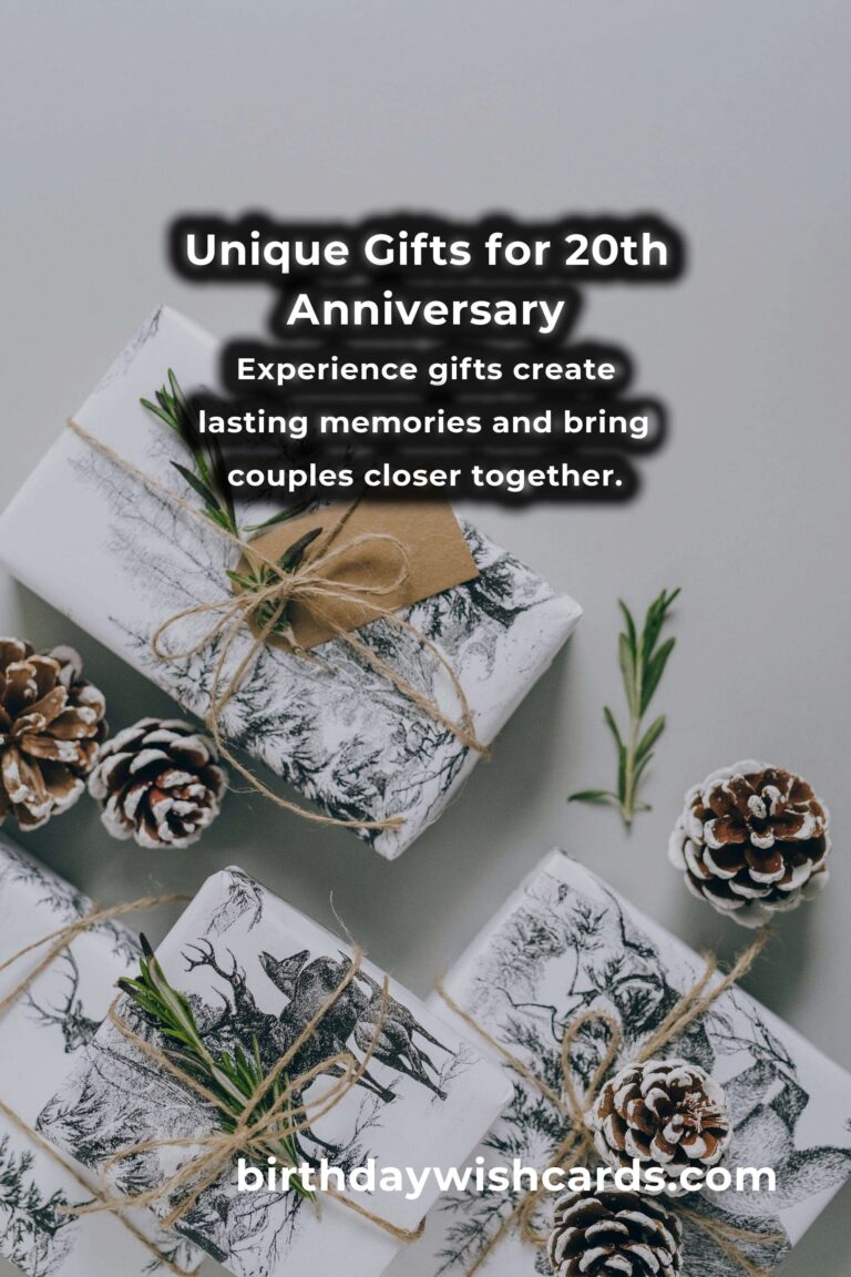Creative 20th Anniversary Gifts for Lasting Love