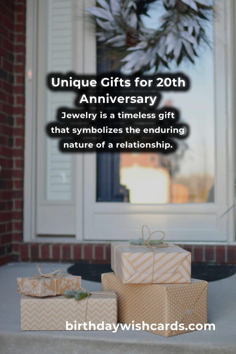 Creative 20th Anniversary Gifts for Lasting Love