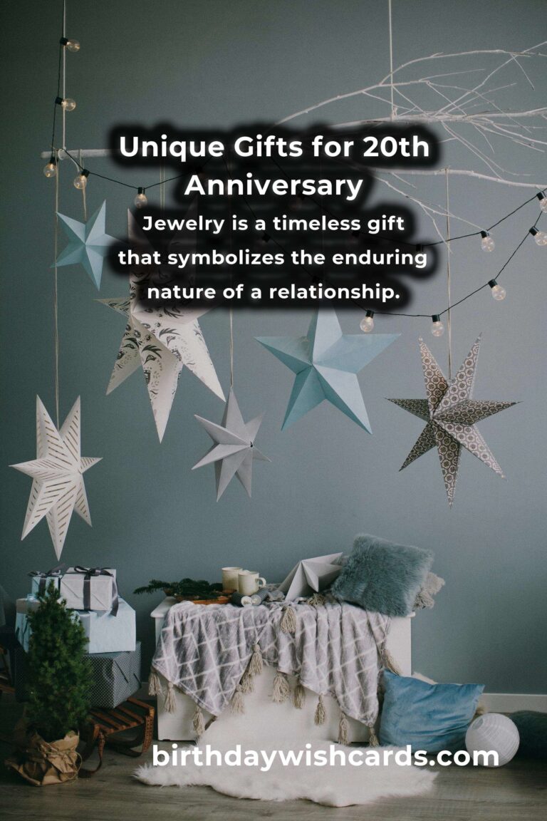 Creative 20th Anniversary Gifts for Lasting Love