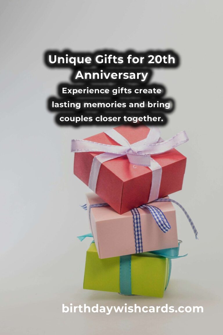 Creative 20th Anniversary Gifts for Lasting Love