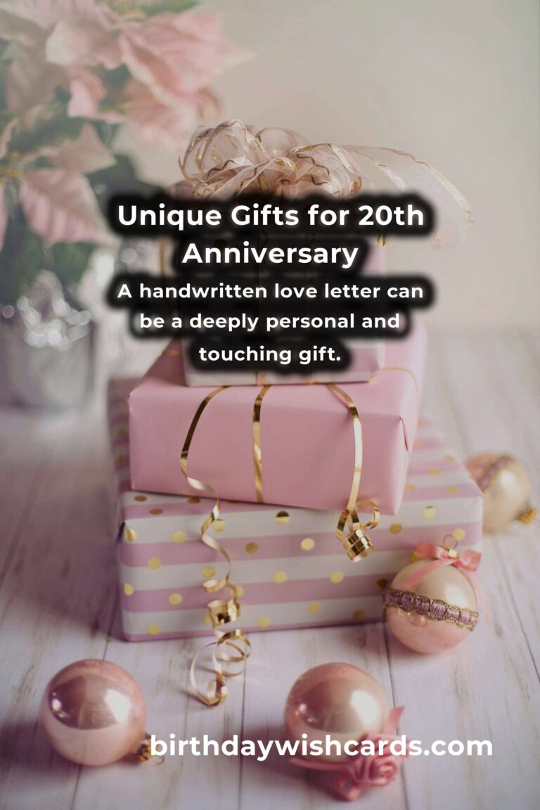 Creative 20th Anniversary Gifts for Lasting Love