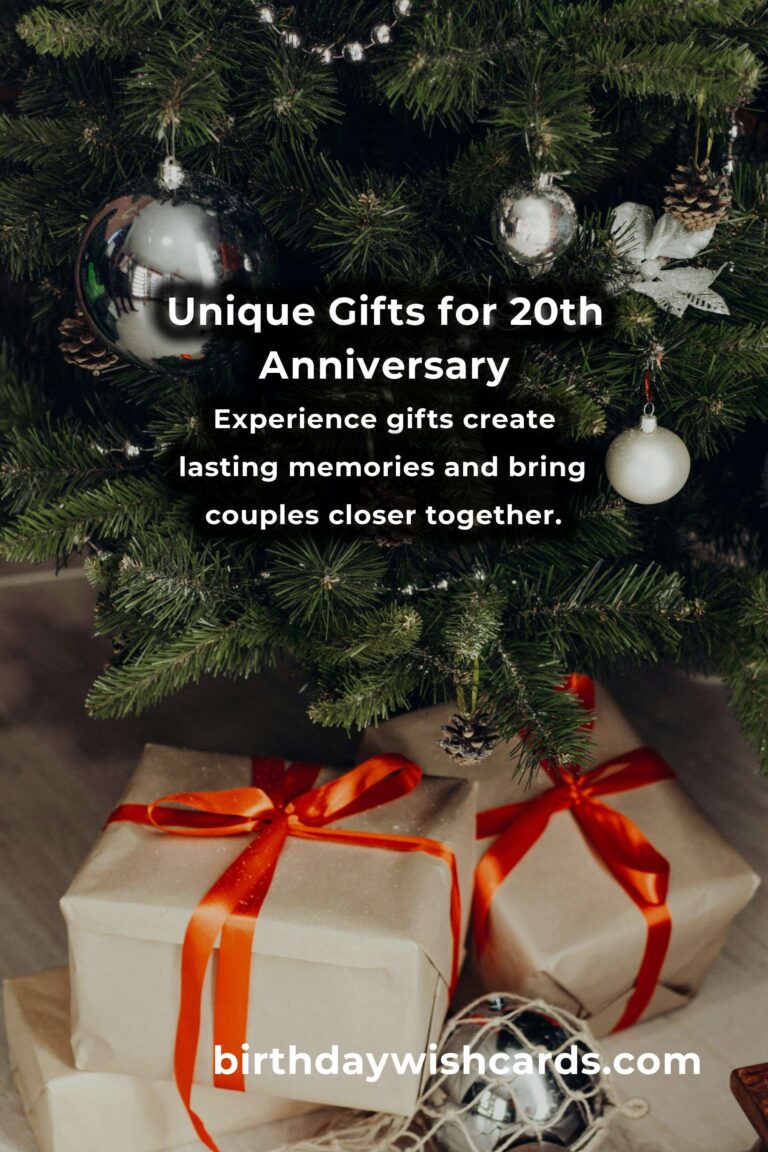 Creative 20th Anniversary Gifts for Lasting Love