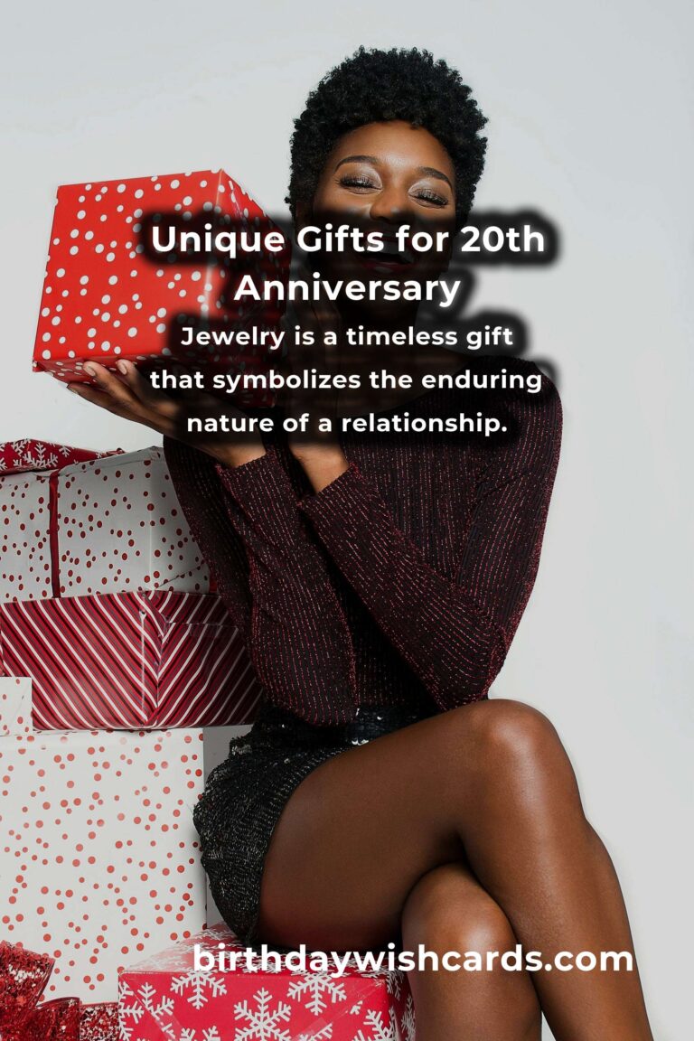 Creative 20th Anniversary Gifts for Lasting Love