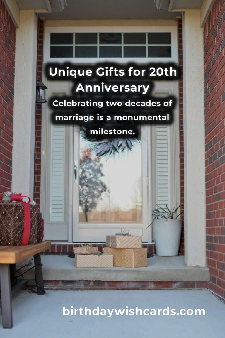 Creative 20th Anniversary Gifts for Lasting Love