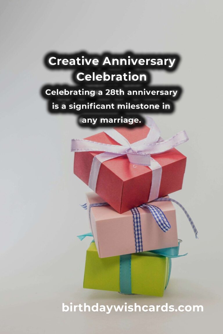 Creative 28th Anniversary Ideas for Spouses