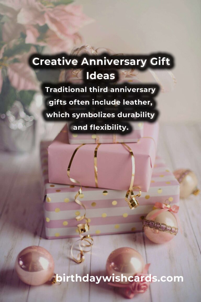 Creative 3rd Anniversary Gift Ideas for Couples