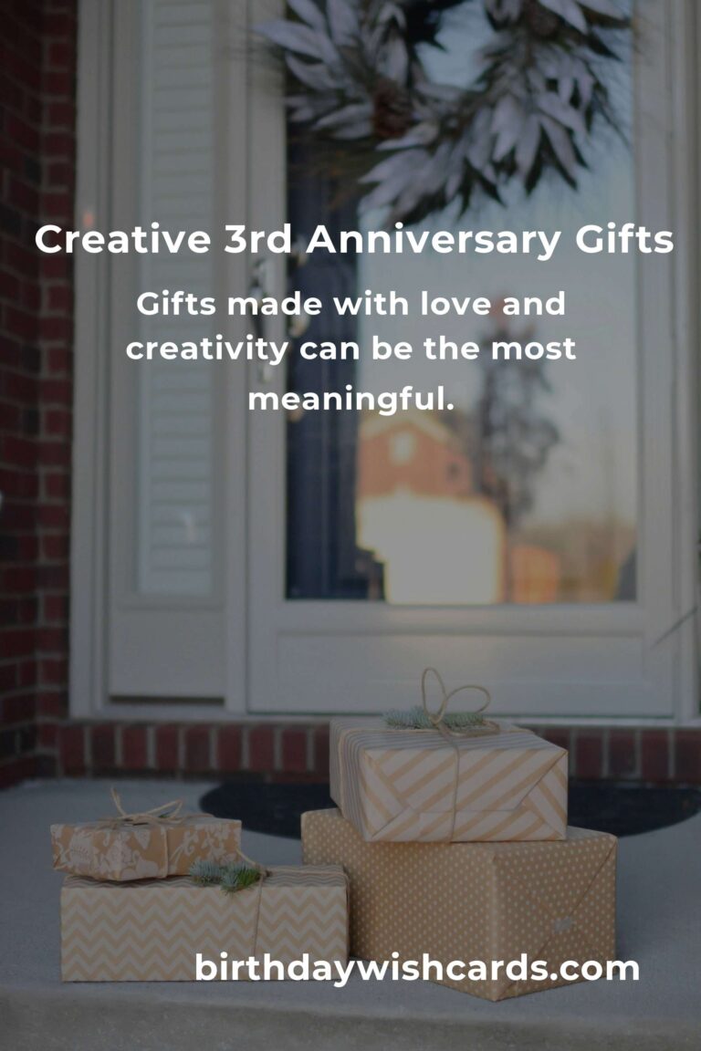 Creative 3rd Anniversary Gifts for Couples: Unique Ideas to Celebrate Love