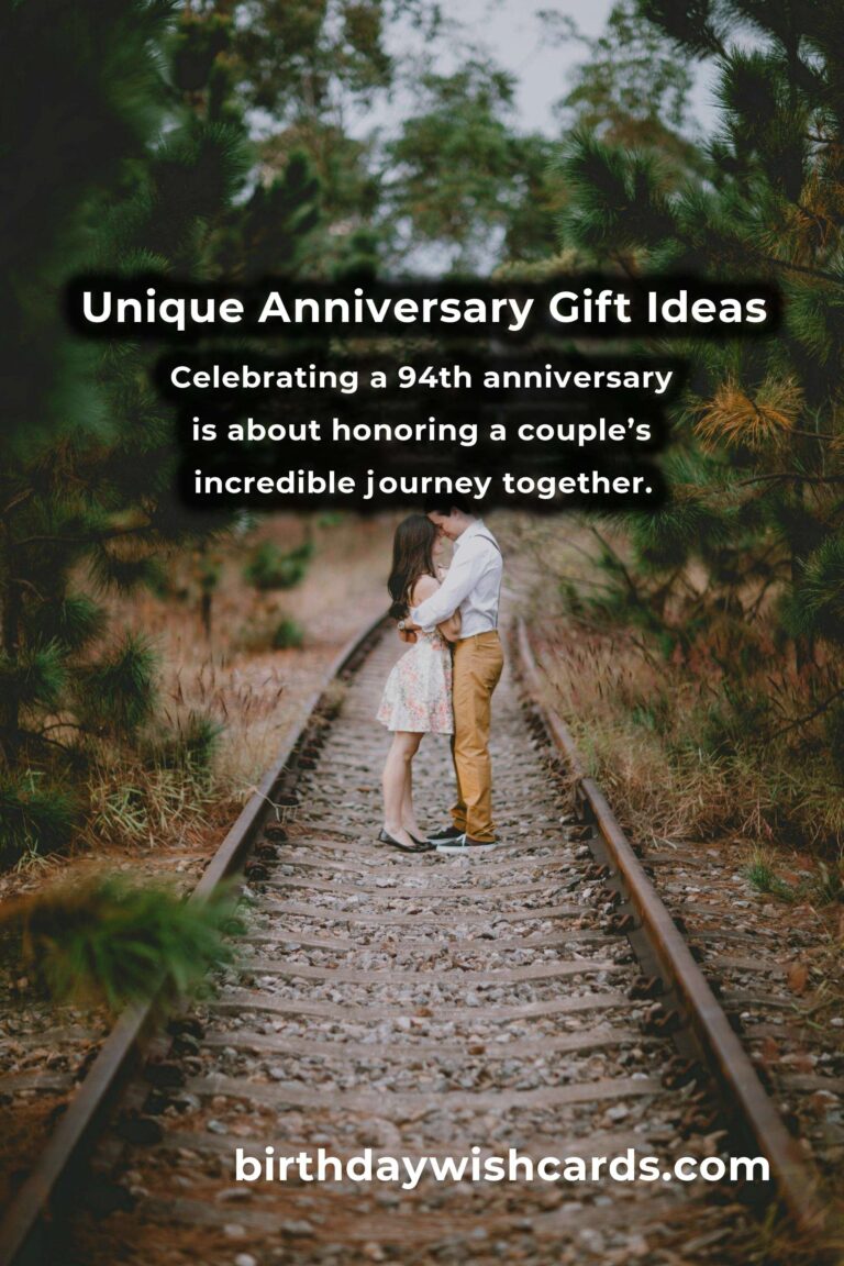 Creative 94th Anniversary Gift Ideas for Couples: Celebrate with Unique and Memorable Presents