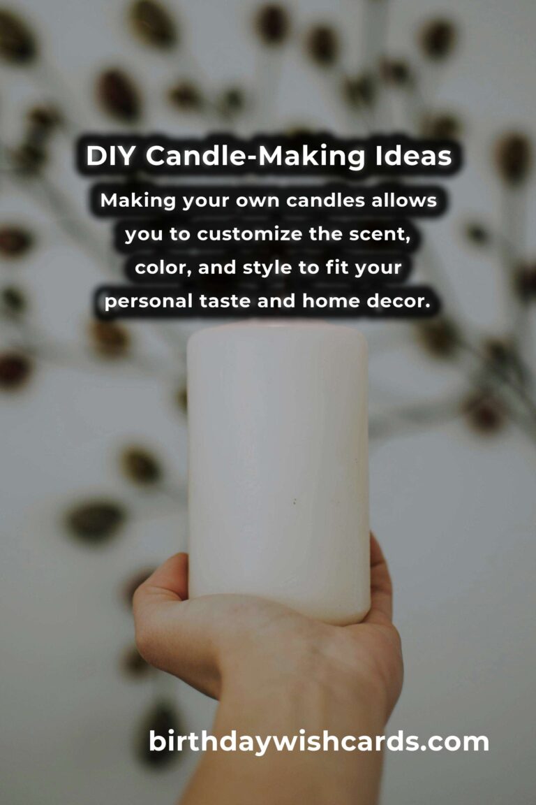 Creative DIY Candle-Making Ideas for a Cozy Home Ambiance