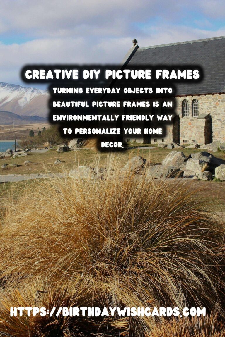 Creative DIY Picture Frames Made from Found Objects