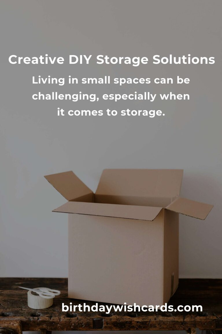 Creative DIY Storage Solutions for Maximizing Small Spaces