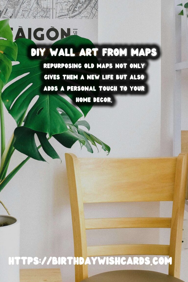 Creative DIY Wall Art from Old Maps
