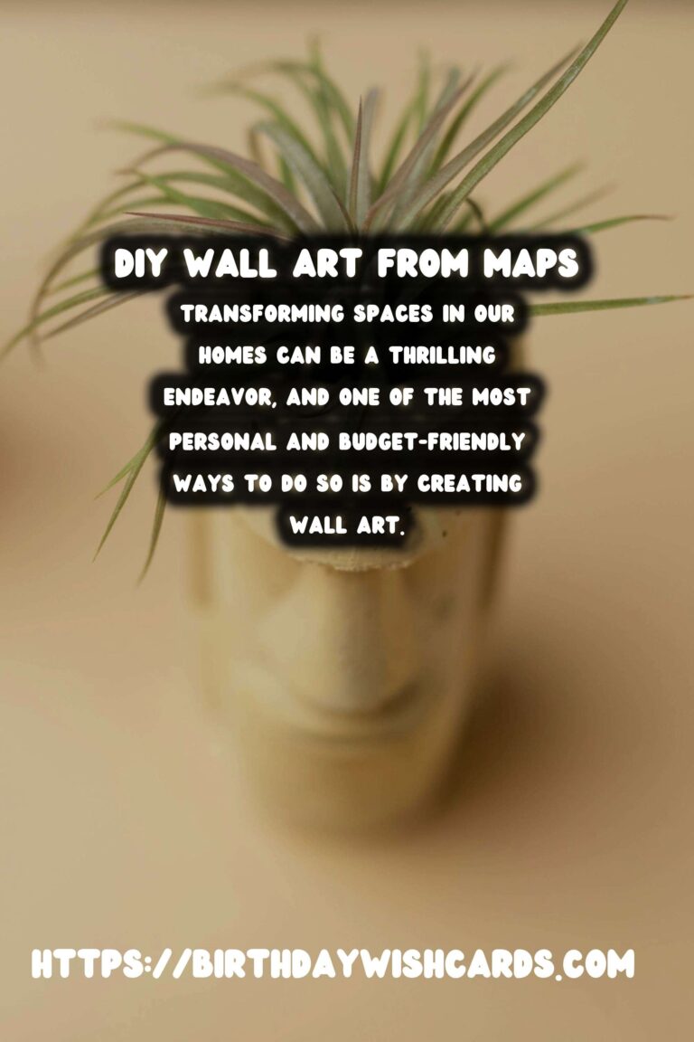 Creative DIY Wall Art from Old Maps