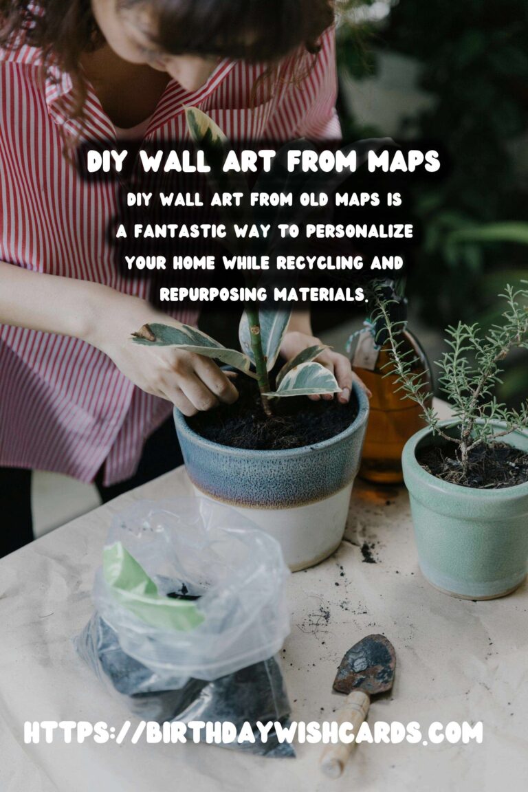 Creative DIY Wall Art from Old Maps