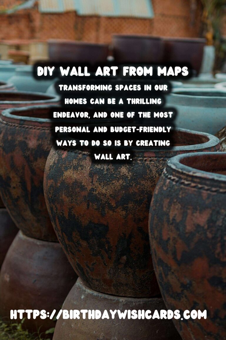 Creative DIY Wall Art from Old Maps