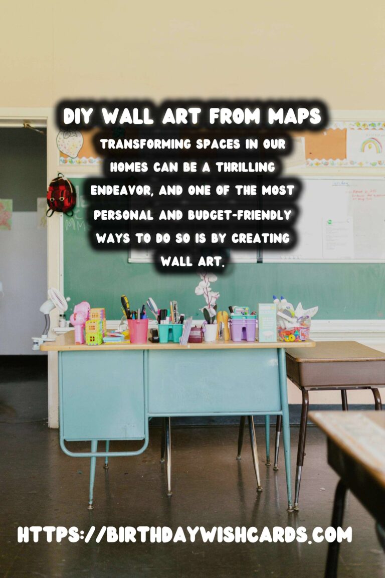 Creative DIY Wall Art from Old Maps