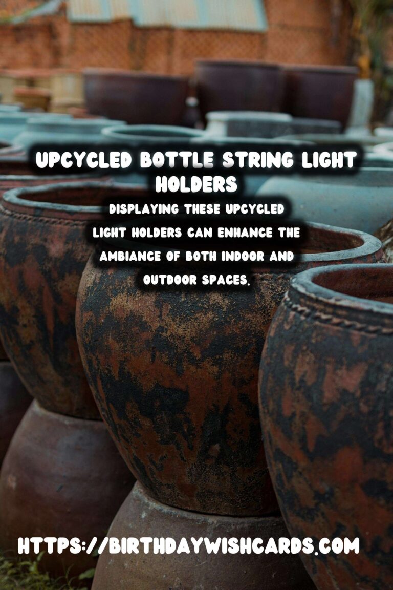 Creative Ways to Upcycle Old Bottles into String Light Holders