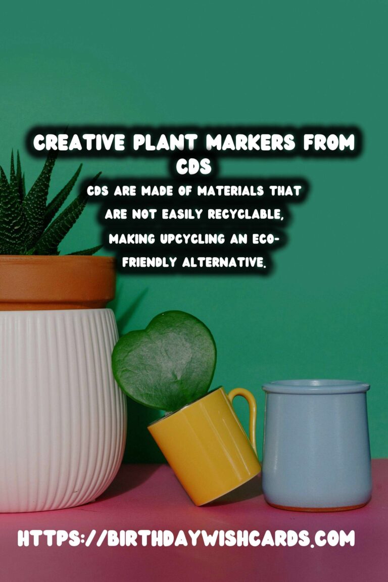 Creative Ways to Upcycle Old CDs into Plant Markers