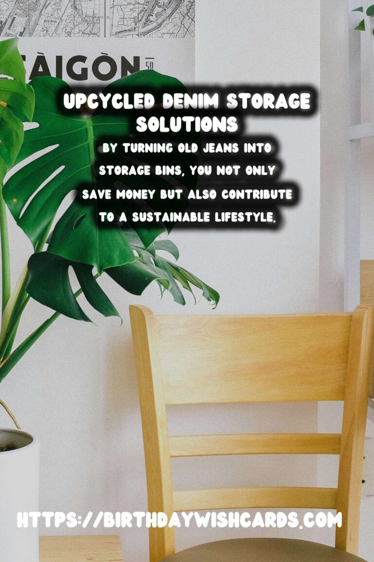 Creative Ways to Upcycle Old Jeans into Storage Bins