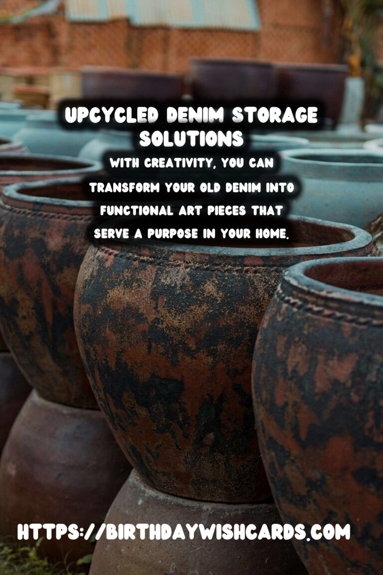 Creative Ways to Upcycle Old Jeans into Storage Bins