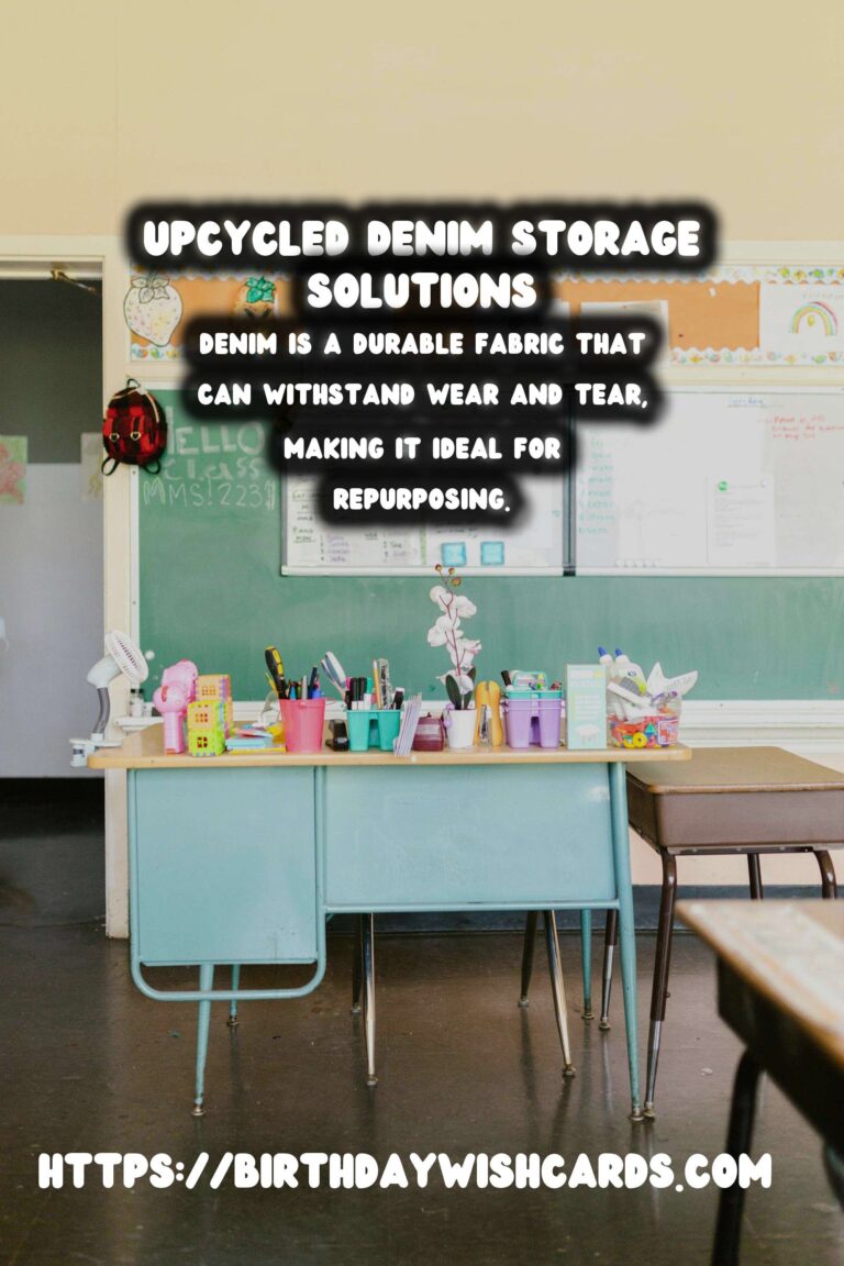 Creative Ways to Upcycle Old Jeans into Storage Bins