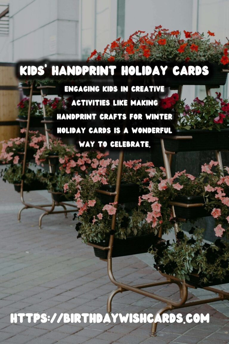 Creative Winter Holiday Cards: Kids' Handprint Crafts