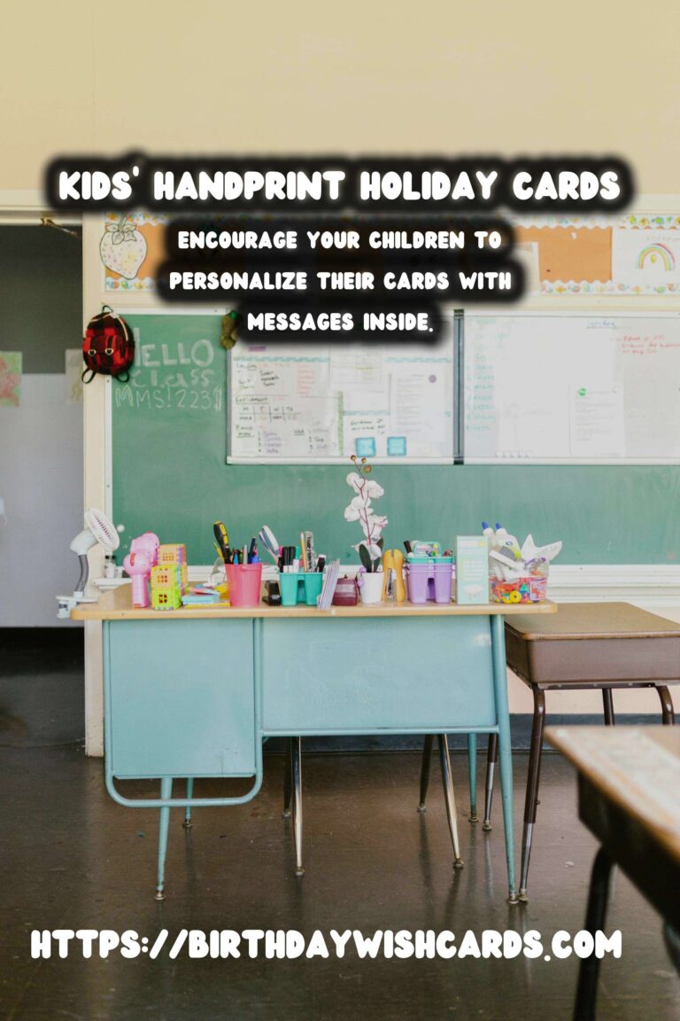 Creative Winter Holiday Cards: Kids' Handprint Crafts