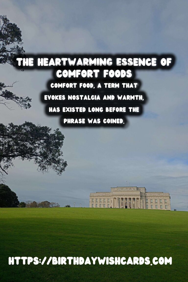 Culinary Anthropology: The History of Global Comfort Foods