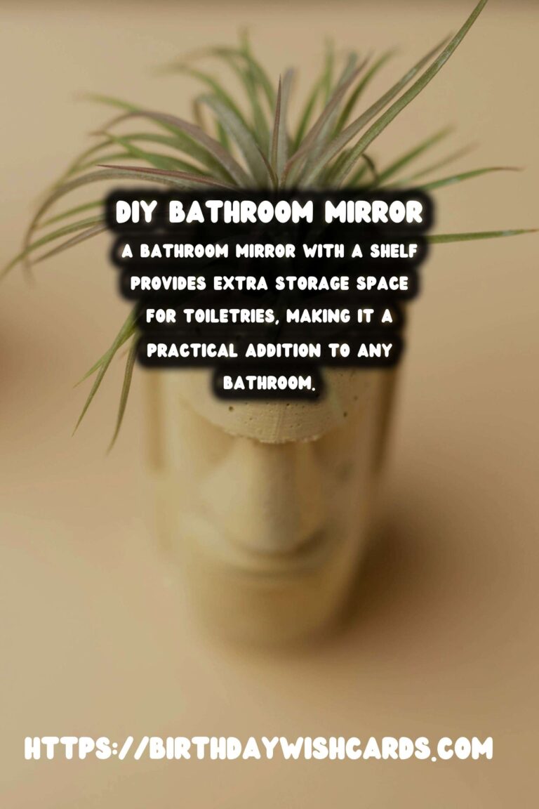 DIY Bathroom Mirror with Shelf: Step-by-Step Guide