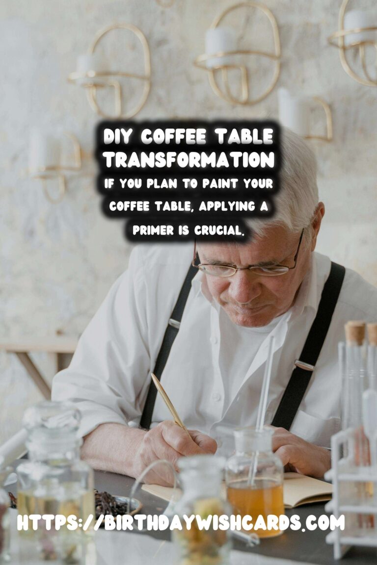 DIY Coffee Table Makeover: Transform Your Living Space