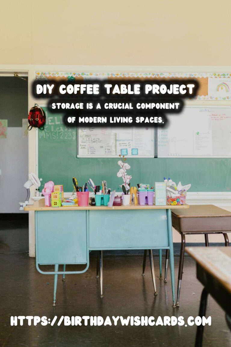 DIY Coffee Table with Storage: A Comprehensive Guide