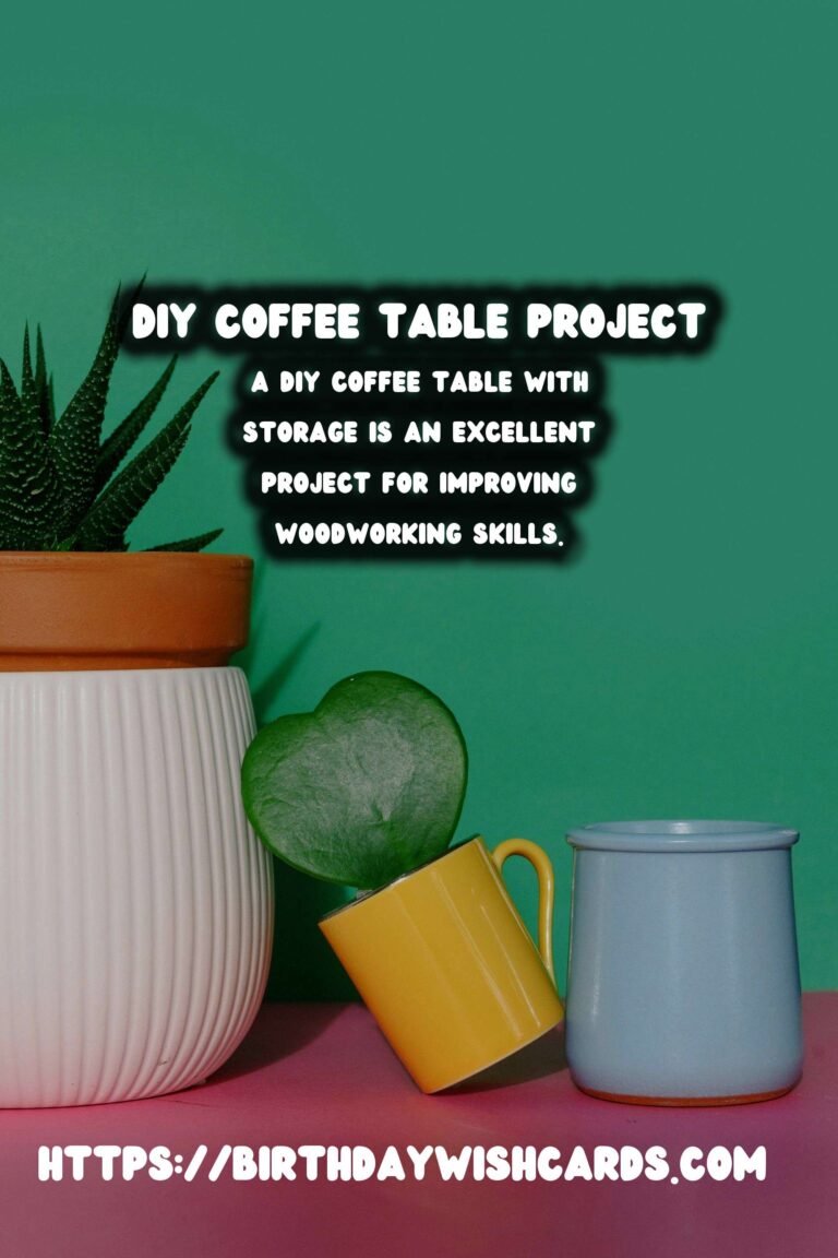 DIY Coffee Table with Storage: A Comprehensive Guide