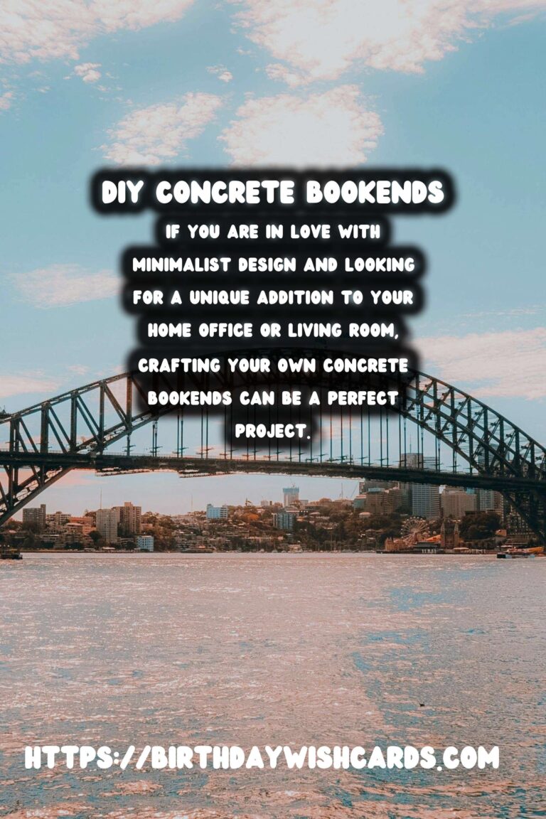 DIY Concrete Bookends: Achieve a Minimalist Style