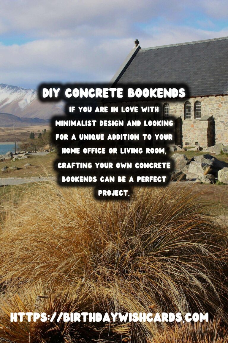 DIY Concrete Bookends: Achieve a Minimalist Style