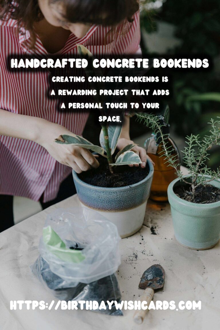 DIY Concrete Bookends: Personalize Your Space with Style